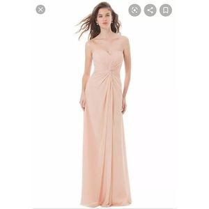 Bill Levkoff Floor Length Convertible Chiffon Gown